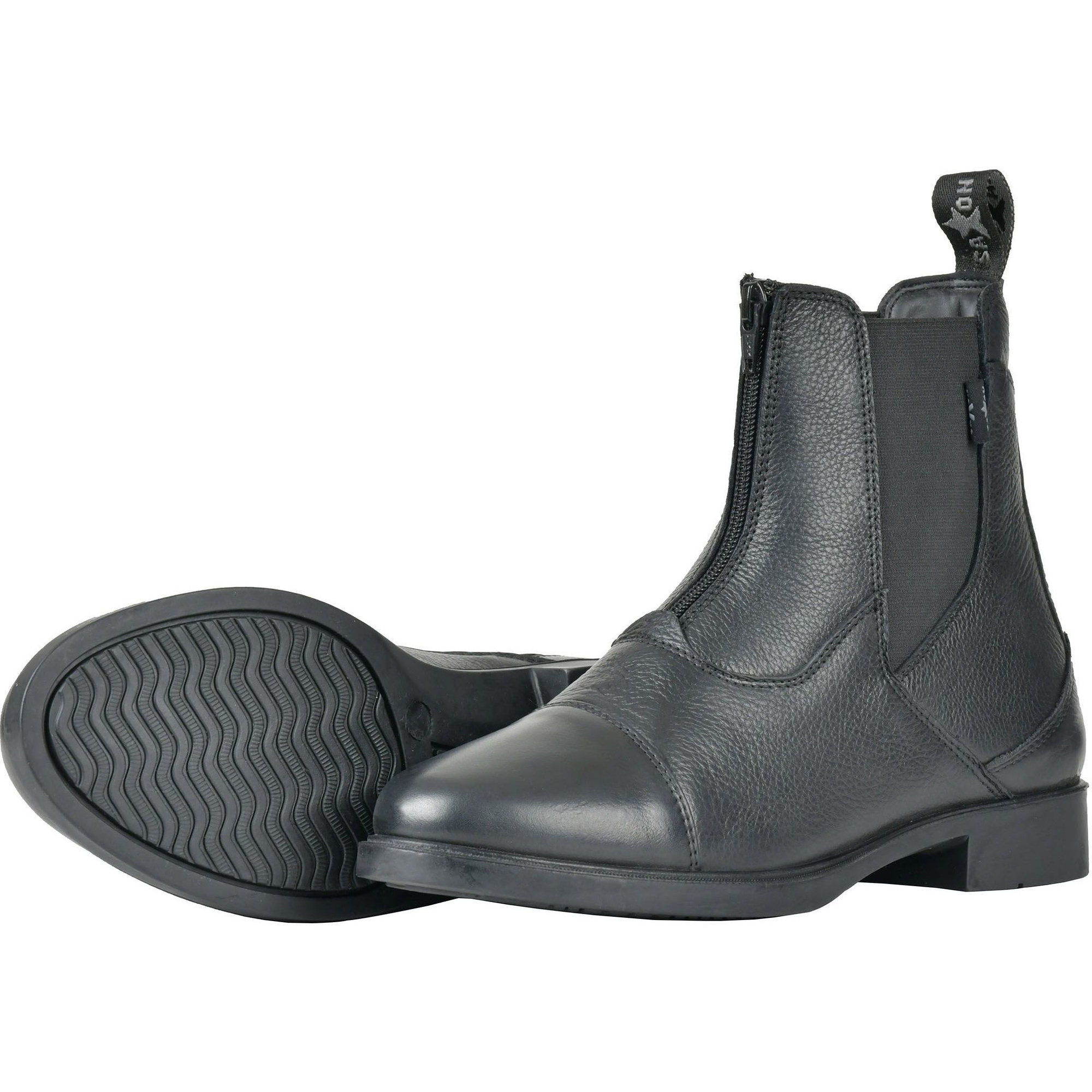 Saxon Womens Allyn Zip Paddock Boots 101937 - Black